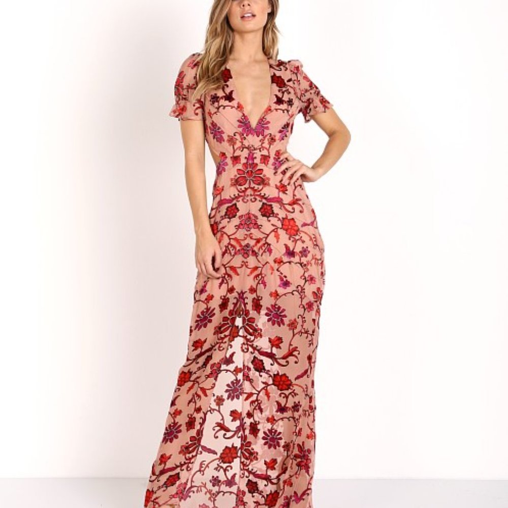 RARE For Love and Lemons Saffron Maxi Dress M NWOT